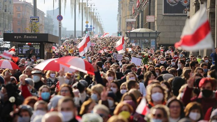 Białoruś protesty