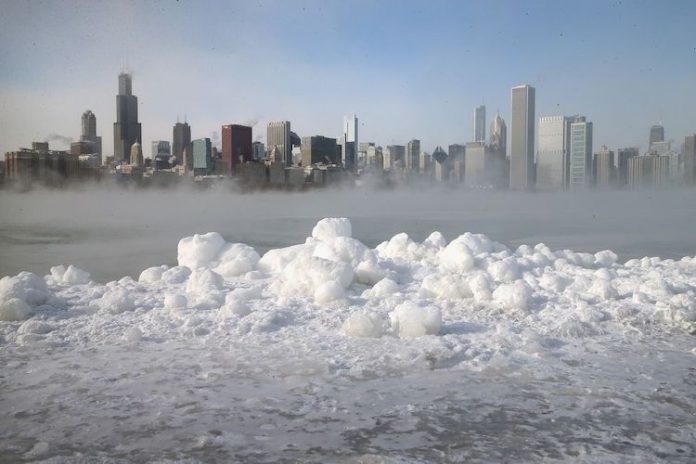 Chicago zima mróz śnieg