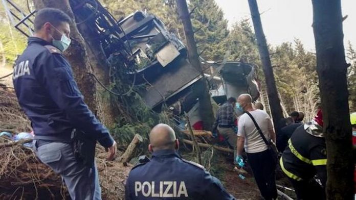 Włochy kolejka katastrofa