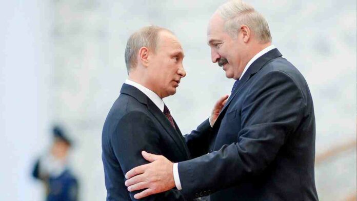 Putin Lukashenko Łukaszenka